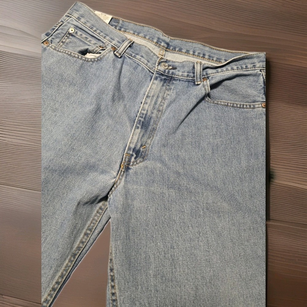 Levis 550 Mens Jeans 36x36 Relaxed Fit Light Wash Denim Classic Workwear‎